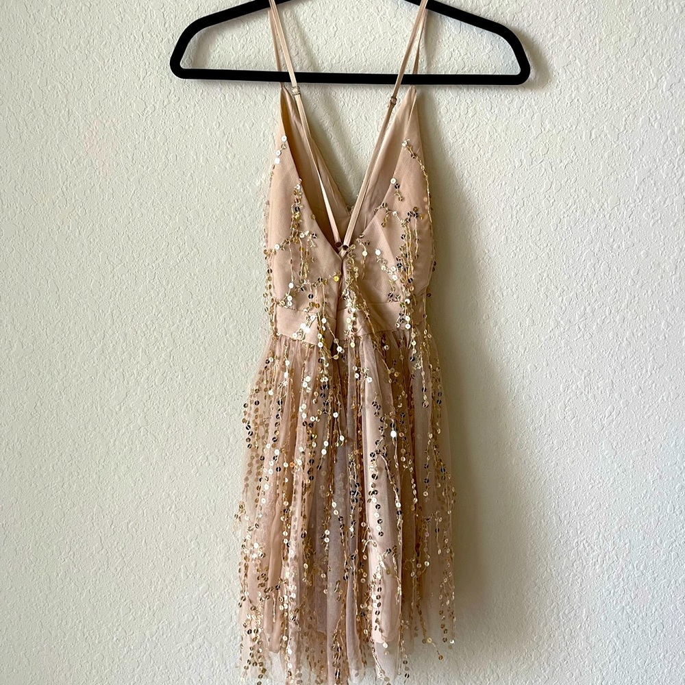 Pink Shinny Princess Polly Dress in Small.